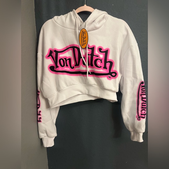 Von Dutch Crop Hoodie New Medium - Picture 1 of 3